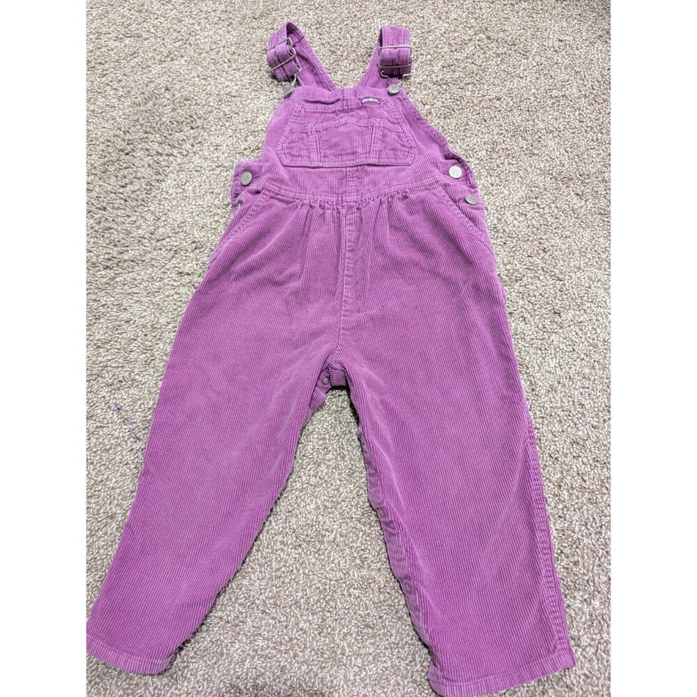 Vintage OshKosh B'Gosh Light Purple Corderoy Overalls Size 4T *READ